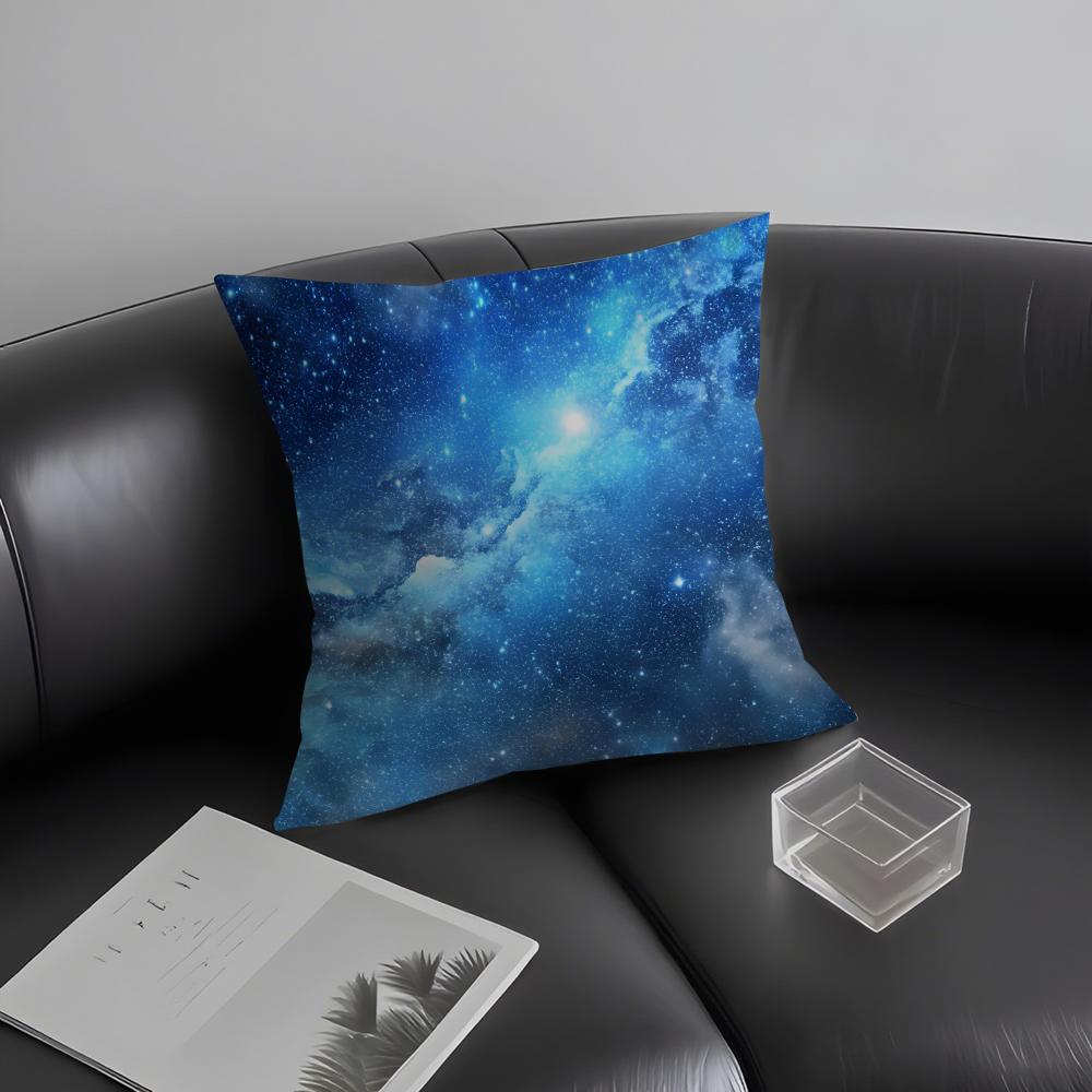 Starry Sky Fashion Cushion Cover Pillowcase Ultra Soft Skin Friendly Fabric Cloud Like Comfort & Concealed Zipper