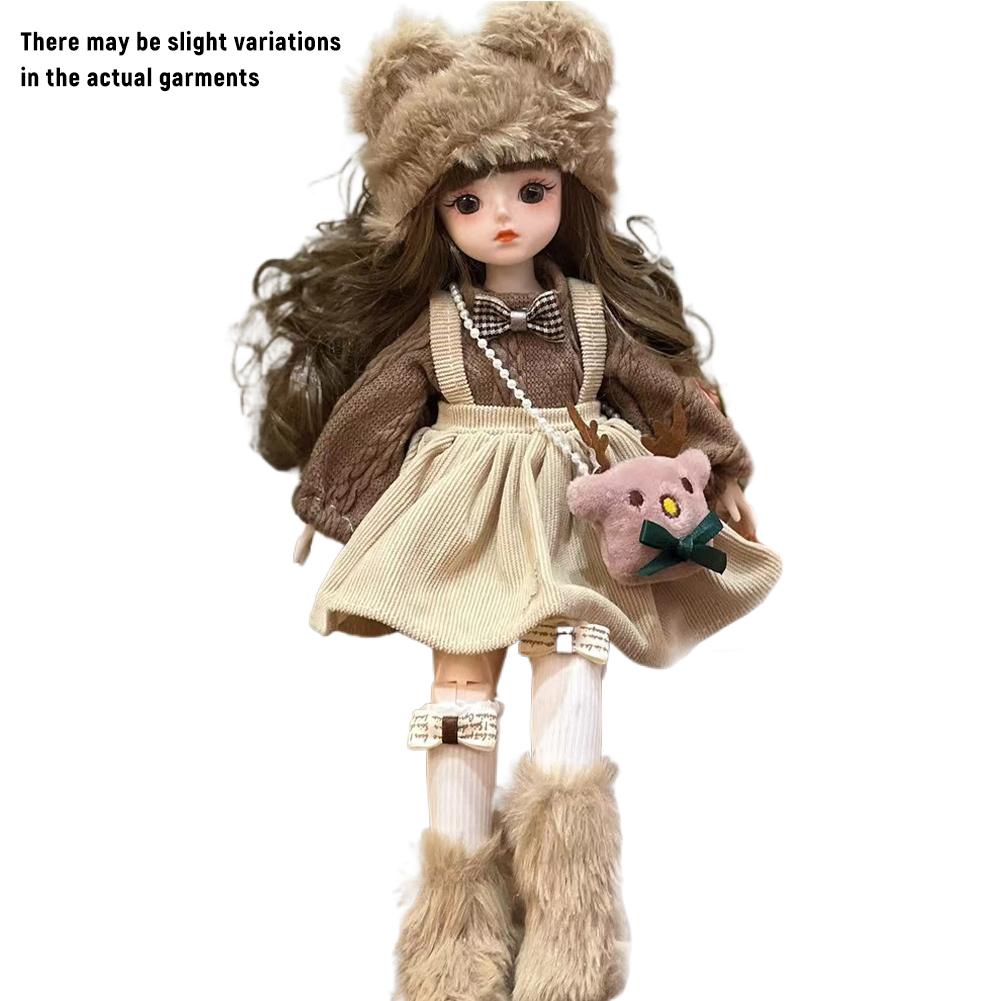 30cm BJD Doll Eclectic High End Design Princess Dress Up Set With Long Hair High Heel Beautiful 3D Eyes Beautiful Accessories