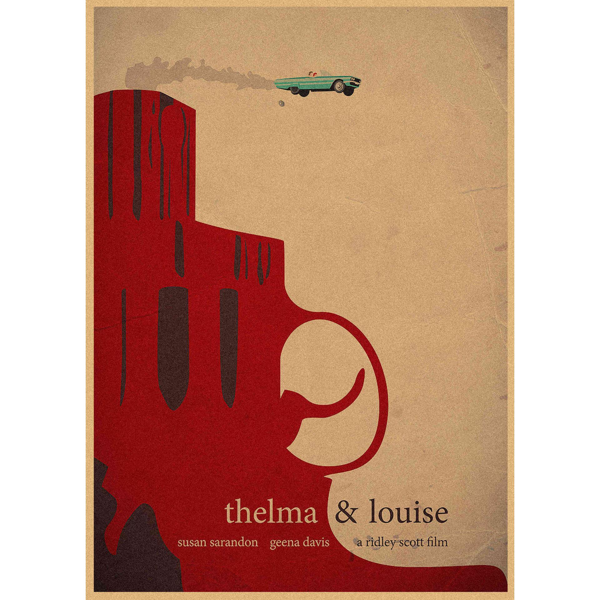 

Thelma & Louise Retro Poster Kraft Paper Wall Art Mural 364 29.7X42cm (A3 size)