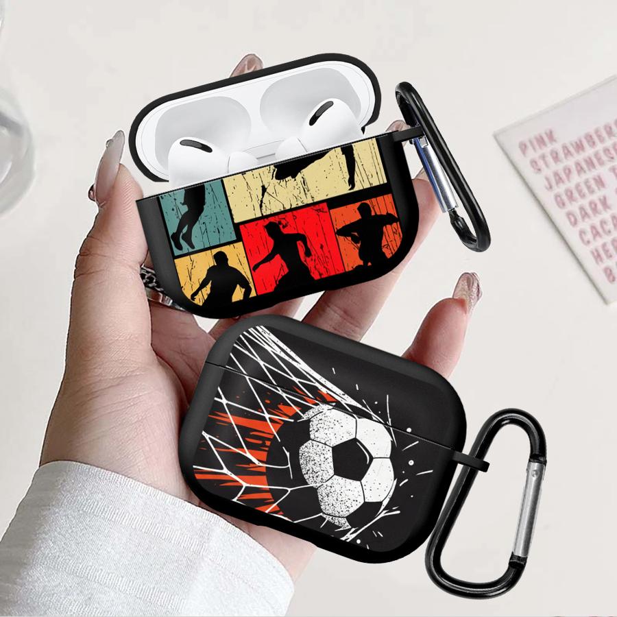 Football Silhouette Earphone Cases Cover Case For Airpods 1 3 Pro Pro3 2 Pro2 4
