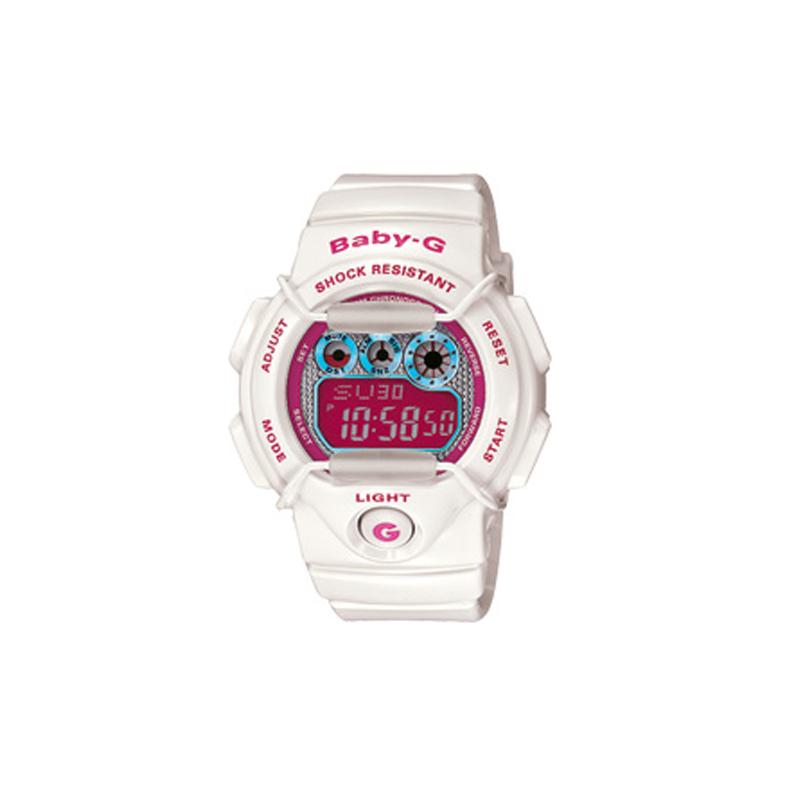 

Casio BABY-G series shockproof and waterproof movement quartz movement resin strap Japanese and Korean watch women s watch white dial BG-1005M-7 білий