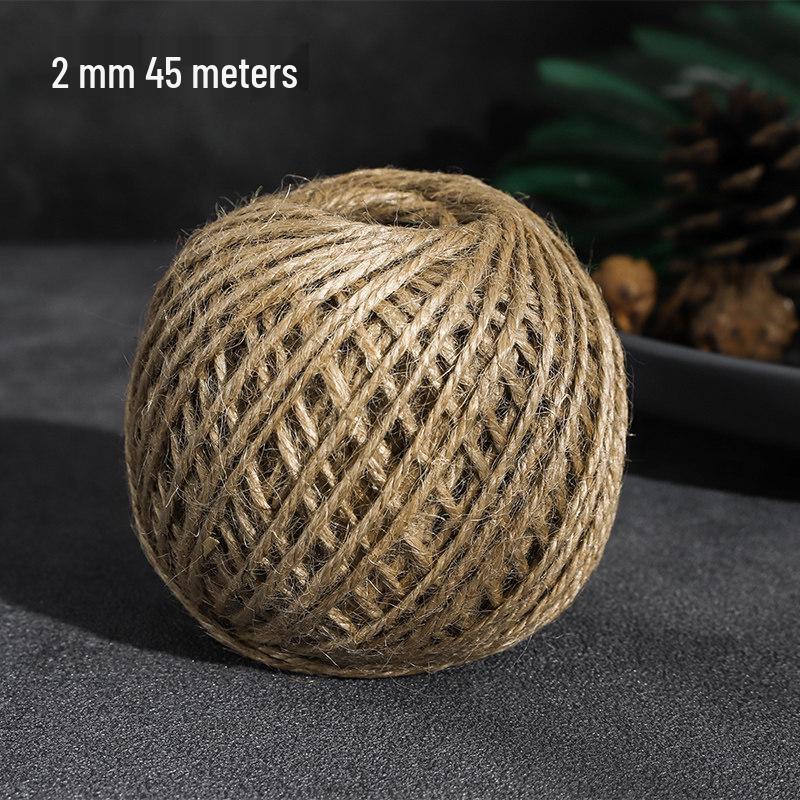 Vintage-Style Handwoven Hemp Rope for Creative DIY Decoration and Vase Bundling
