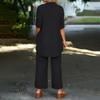 Damen 3-teiliges lässiges einfarbiges Baselayer-Set mit langärmeligem Oberteil und langer Hose