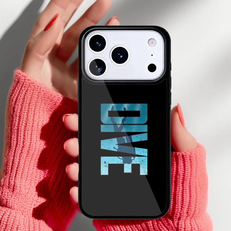 Scuba Diver Diving soft Phone Case for iPhone 17 Air 16e 15 14 13 Pro Max Back Cover for 12 11 Pro Coque