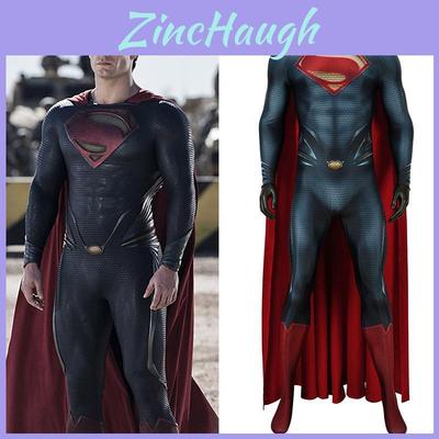 Quality Superman Man Of Steel Cosplay Costume For Unisex Adults And Kids**