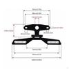 Triangle Plate Mount Metal Motorcycle Registration Bracket Motorbike Taillight Holder S