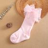 Toddlers Socks Autumn Spring Children Girls Knee High Long Sock Cotton Big Bow Princess Style Children Floor Socks 0-3Y