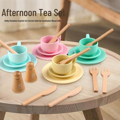 Children's Wooden Afternoon Tea Set - Role-Play, Logic, and Educational Toy