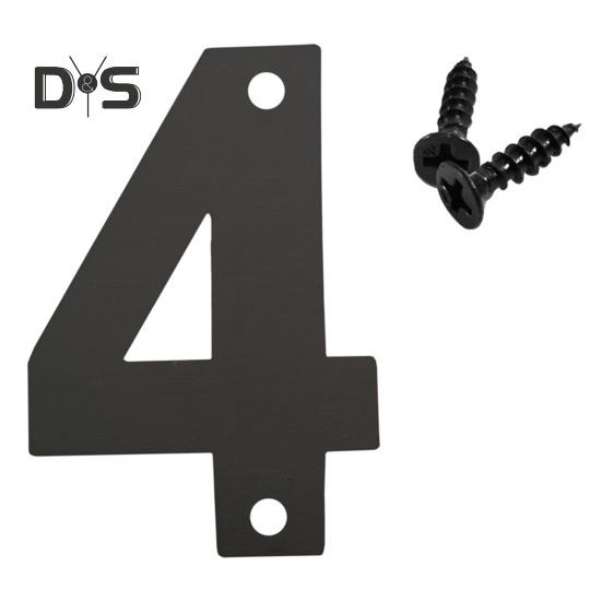 Schwebende Hausnummern für den Außenbereich, Adress- und Türnummern aus Edelstahl/Metall für Zuhause, Büro, Briefkasten, Hof