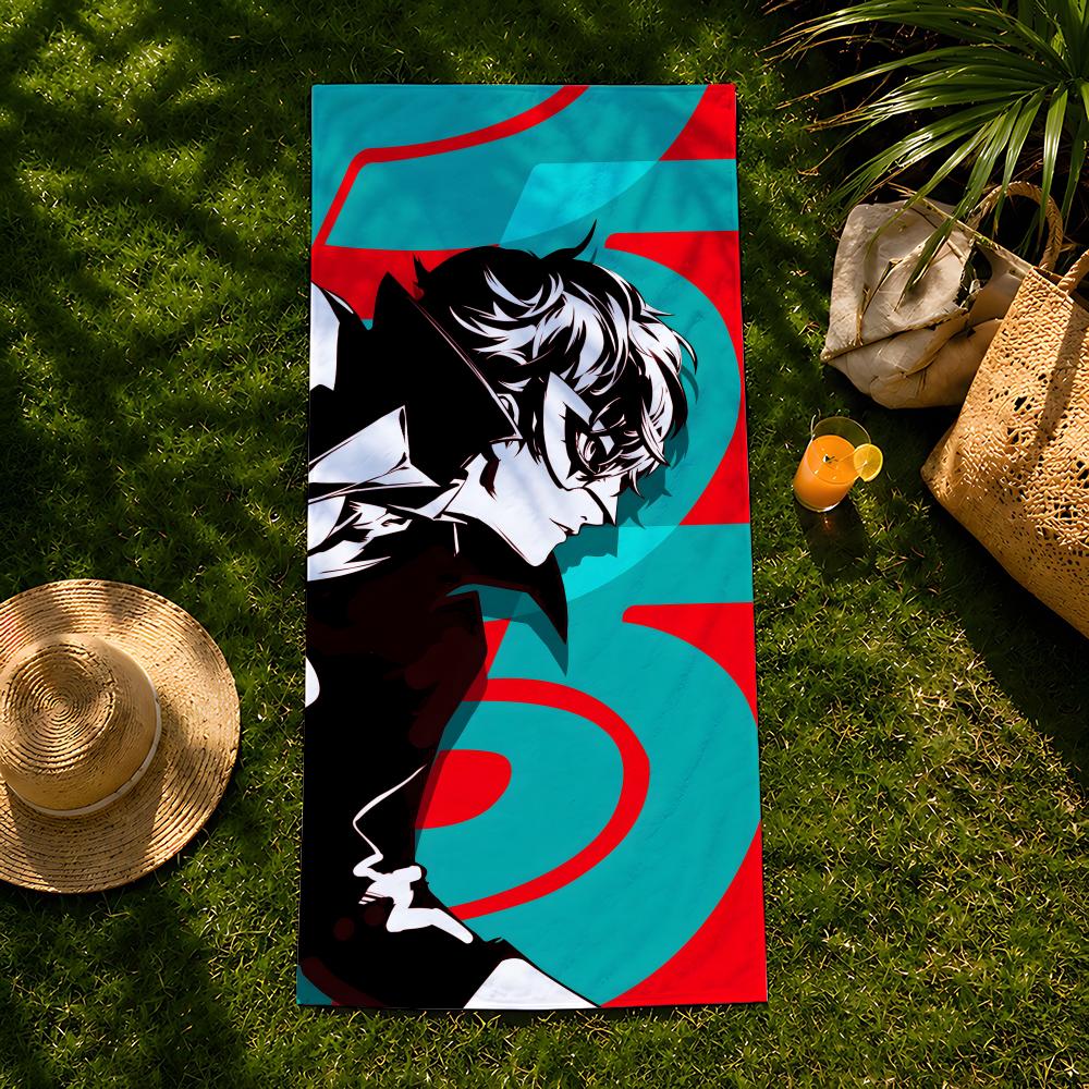Game P-Persona Towel Beach Towel, Quick Drying Absorbent Bath Towel For Swim,Gym,Camping,Outdoor Hot