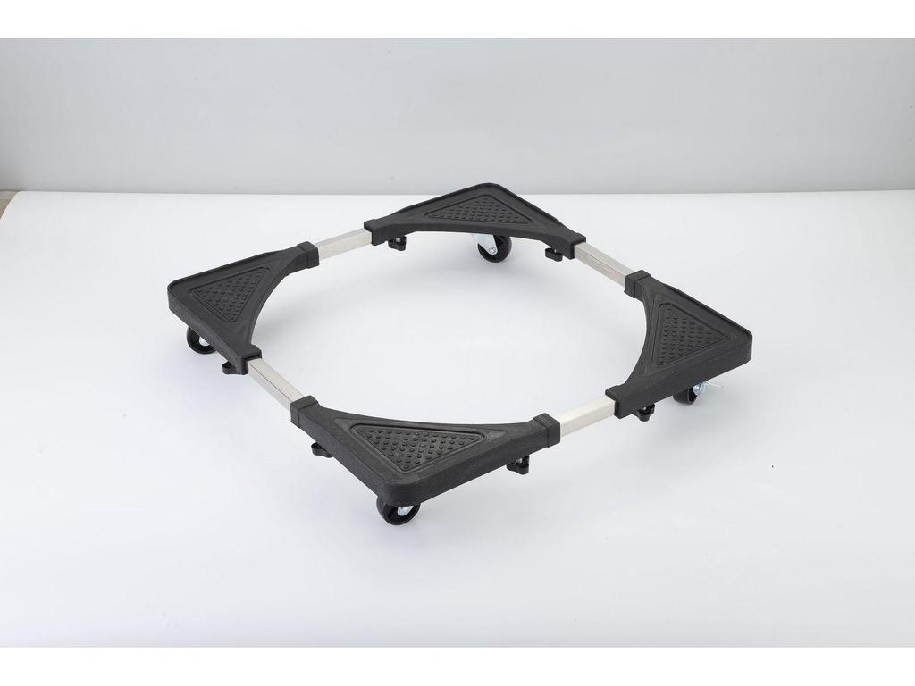 Universal Refrigerator & Washing Machine Stand with Locking Wheels, Adjustable Anti-Slip Base, Waterproof, Movable Design