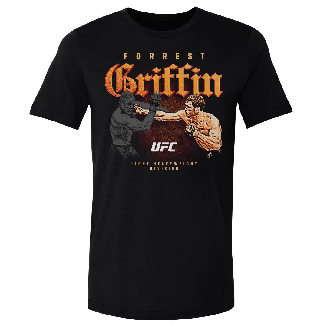 

2026 Summer UFC Forrest Griffin Fighting Graphic Tshirt Women Sports Cotton Short Sleeve Loose Leisure Fitness Shirt Unisex 4XL