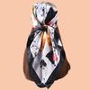Luxury Paisley Print Kerchief Silk Satin Hijab Scarf For Women Square Shawls Wraps 90*90Cm Bandana Head Neck Scarfs For Ladies