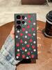 Strawberry Pattern Phone Case For Samsung Galaxy S25 S24 Ultra S23 S22 Plus S20 FE A54 A55 A15 A35 A50 A51 A71 A72 A73 Cover