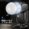 NEEWER TTL Round Head Flash Strobe Speedlite with Upgraded Two Adjustable Modeling Quick TCM 76Ws 600 Full Power Flashes Z2-N 2.4G Diffuser, UI,