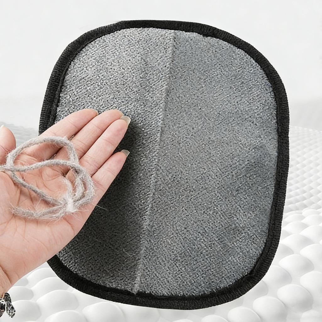 Four-Finger Gentle Grooming Mitt for Cats and Dogs Electrostatic Hair Remover Mitts Reusable for Laundry Sofa Carpet & Car Seat