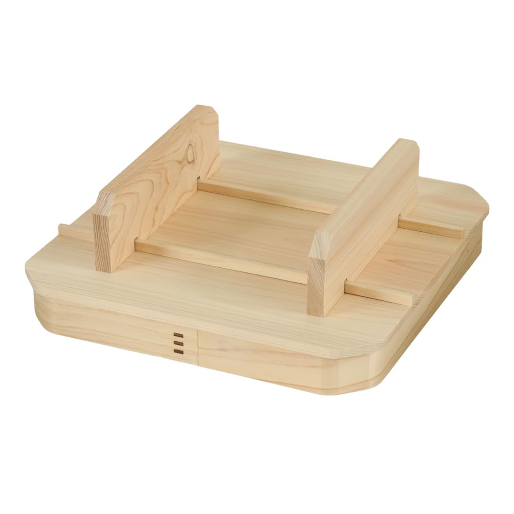 Namukumachan Kobo 9-inch (27.5cm wide x 9.7cm high) Hinoki (Japanese cypress) Tripod with Legs, Made in Japan, for Shinto Shrines, Kagami Mochi (rice