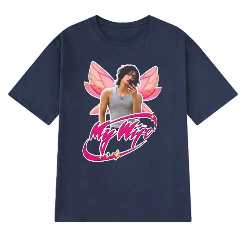 2026 Koreanischer KPop Ateez Seonghwa Mein Ehemann Aufdruck T-Shirt Sommer Herren Damen Mode Y2k Kurzarm T-Shirts Unisex 100% Baumwolle Oberteil