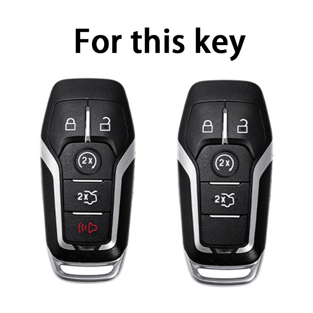 TPU Car Remote Key Case Cover for Ford Fusion Mondeo Mustang F 150 Explorer Edge 2015 2016 2017 2018 Shell Fob Holder Keychain