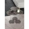 Coffee Table And Nesting Table Terra Silver White