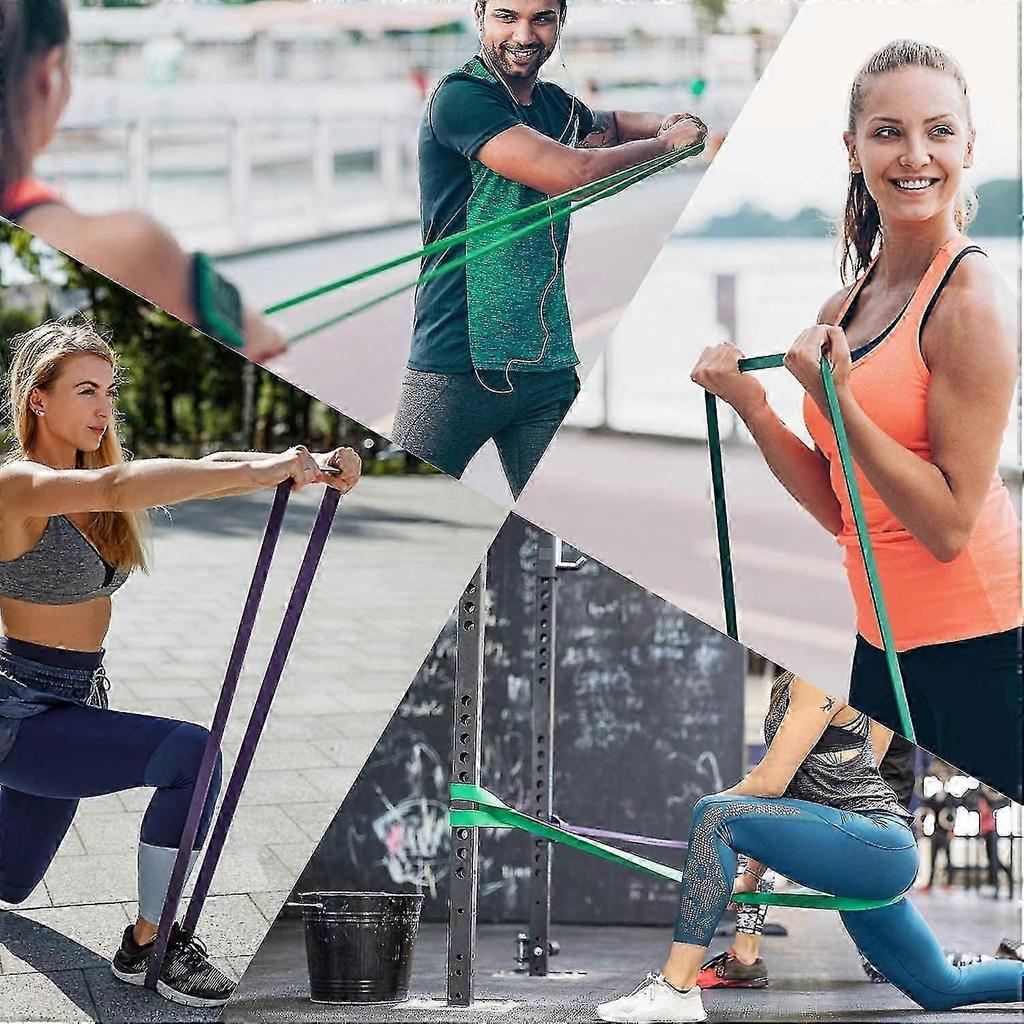5-Piece Resistance Band Set for Pull-Up Assistance, Strength Training, and Mobility Workouts