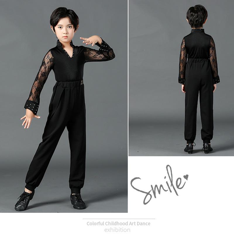 Children's Autumn Ballroom Dance Outfits: Boys' Latin Competition Costumes, Adult Sizes Available.