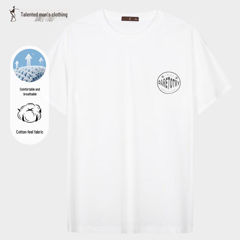 Men s Air Cotton Cooling Floral Back Print T-shirt 48