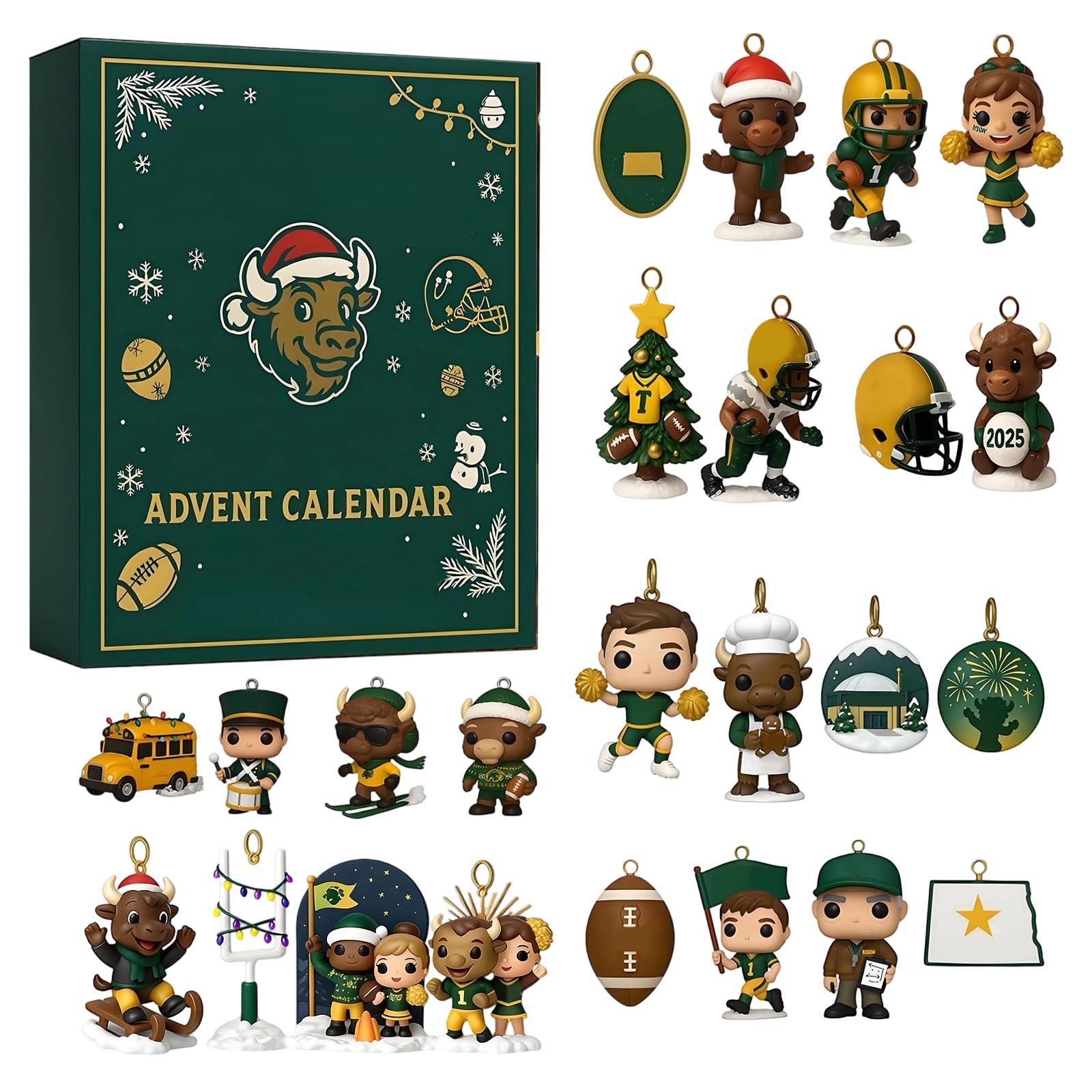 

Календарь обратного отсчета включает 24 подарка, календарь обратного отсчета и подарок-сюрприз One Size