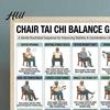 Gelenkschmerzlinderung Übungen 3 Stück Stuhl Tai Chi Übungsplakat Set Sitzendes Training Senioren Selbstpflege-Tabelle für Senioren Geringe Belastung Gleichgewicht Kraft