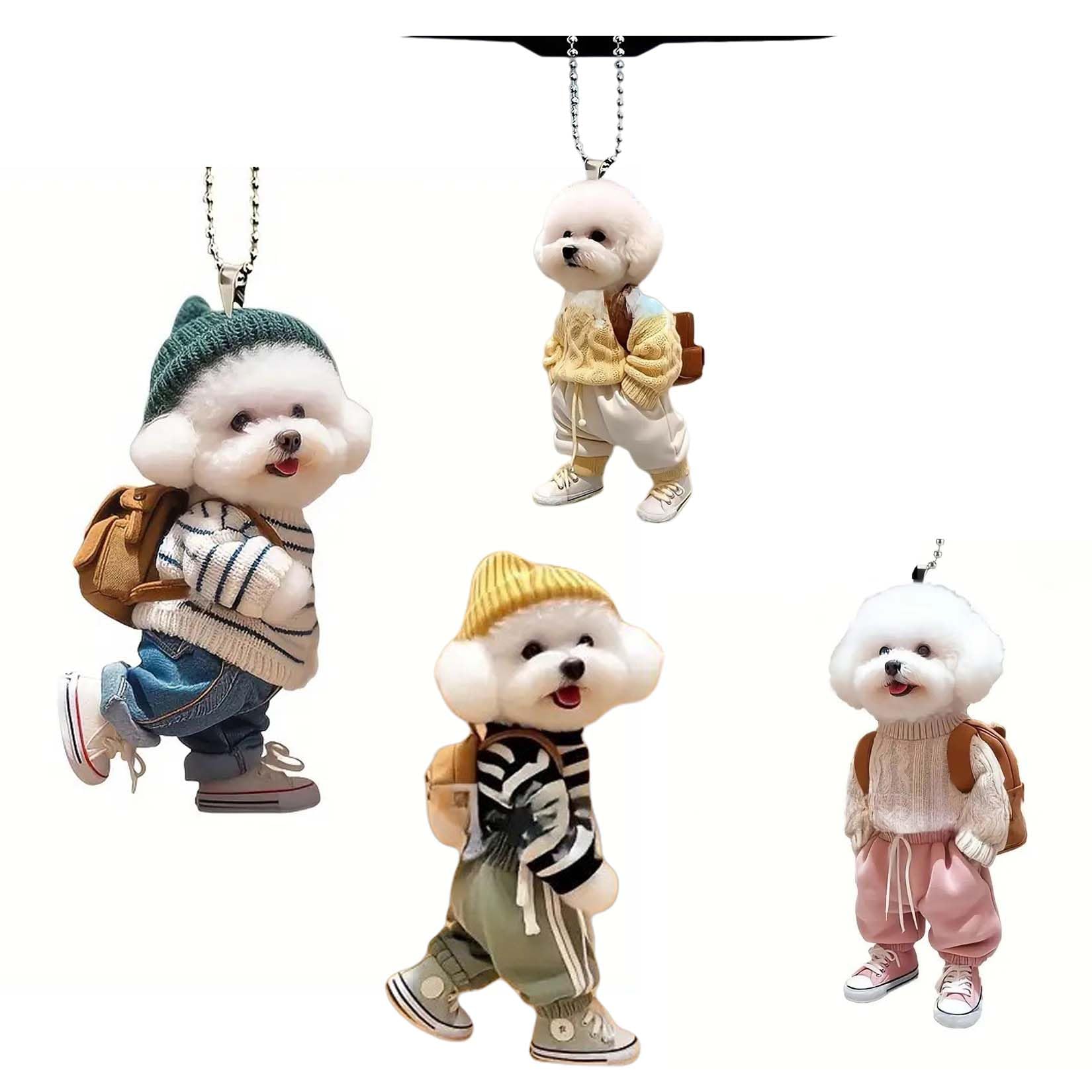 

Прикраса для автомобіля, Брелок-підвіска для автомобіля, 2D Акриловий брелок із собакою, Стильний, Жіночі товари моє,