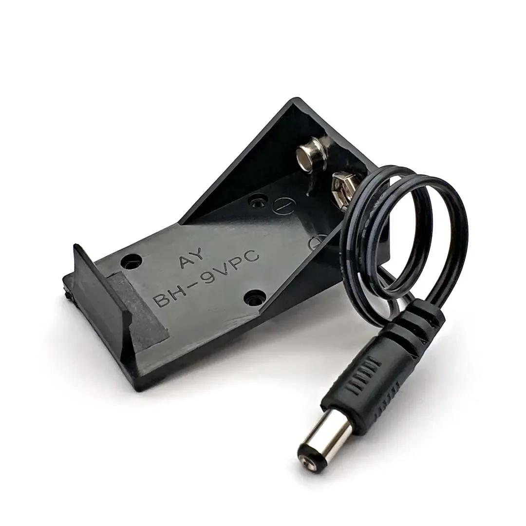 

9V Battery Clip Holder Case Box with Wire Leads DIY 9V Battery Buckle