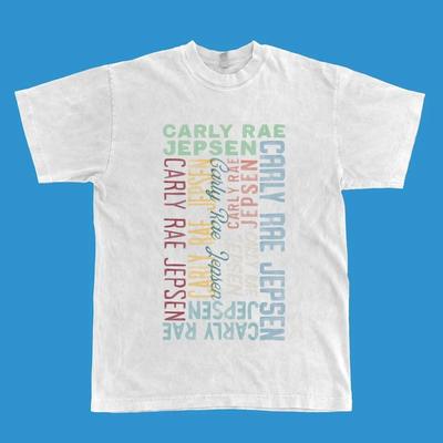 Retro Farben Carly Rae Jepsen Shirt Kurzarm Weiß Unisex S-234XL U