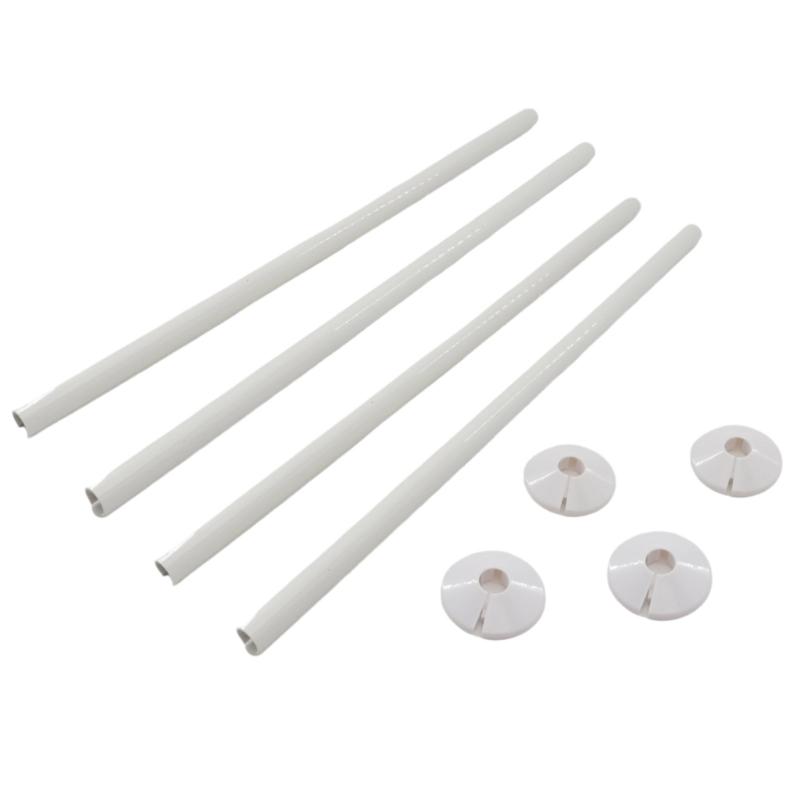

Radiator Pipe Covers Sleeve Bathroom Plastic Radiator Pipe Covers Plastic Decorative Covers Easy to Installation 1