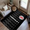 Bold White Logo Design Floor Mat Perfect for Foyer Living Rooms Outdoor Bedrooms Antislip Carpet Office Home Decor Spiritual Gift