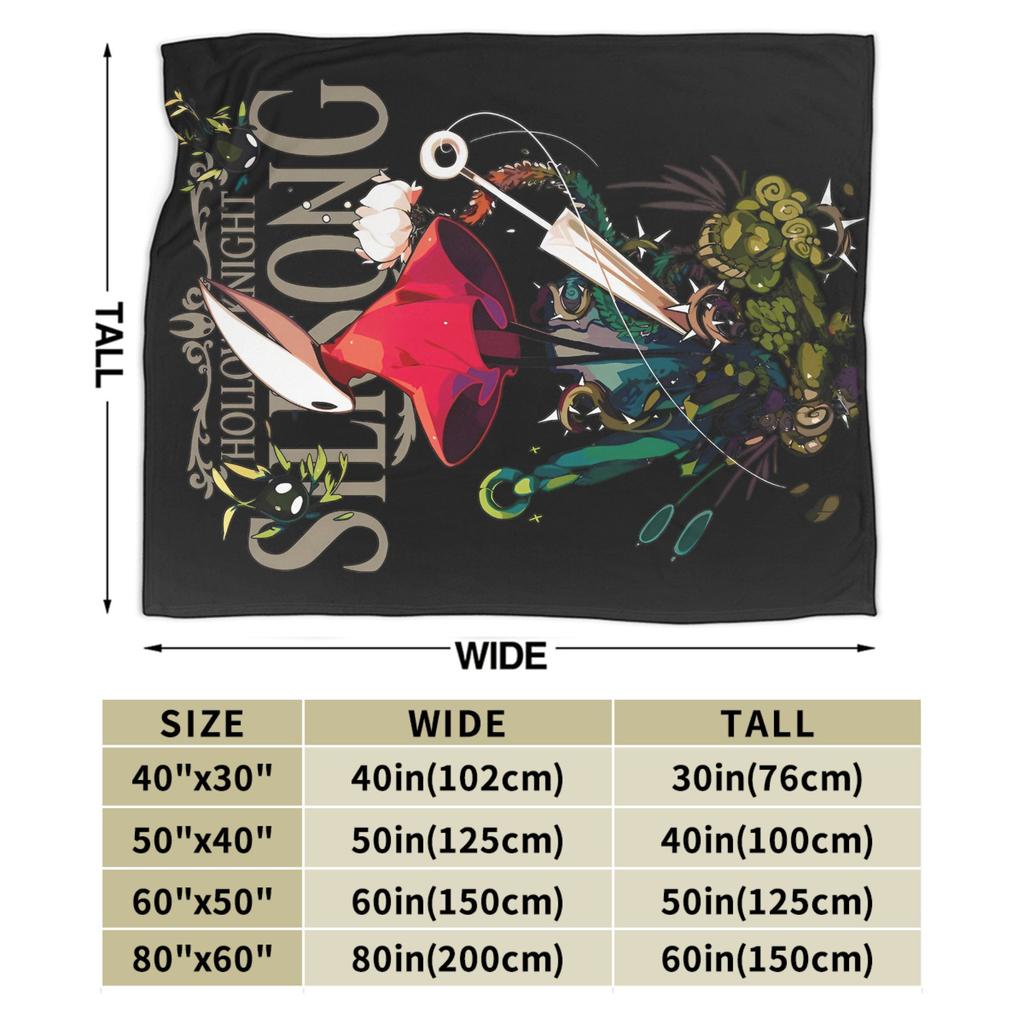 Hollow Knight Silksong Hornet Blankets Coral Fleece Plush Autumn/Winter Portable Warm Throw Blanket for Sofa Travel Rug Piece