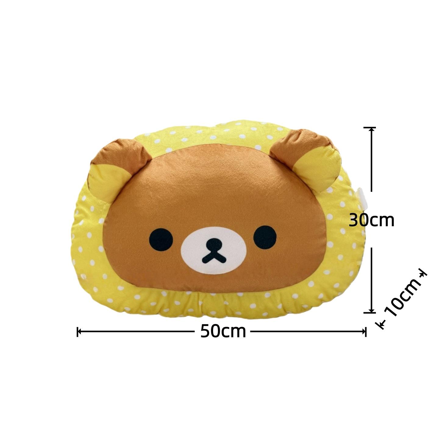 

Rilakkuma Bedroom Pillow Kawaii Bear Stuffed Doll Soft Sofa Cushion Kawaii Room Decor Anime Nap Pillow Xmas Gift for Girlfriend width 50cm