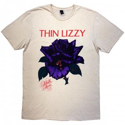Thin Lizzy Unisex Yetişkin Black Rose Parça Listesi Tişörtü