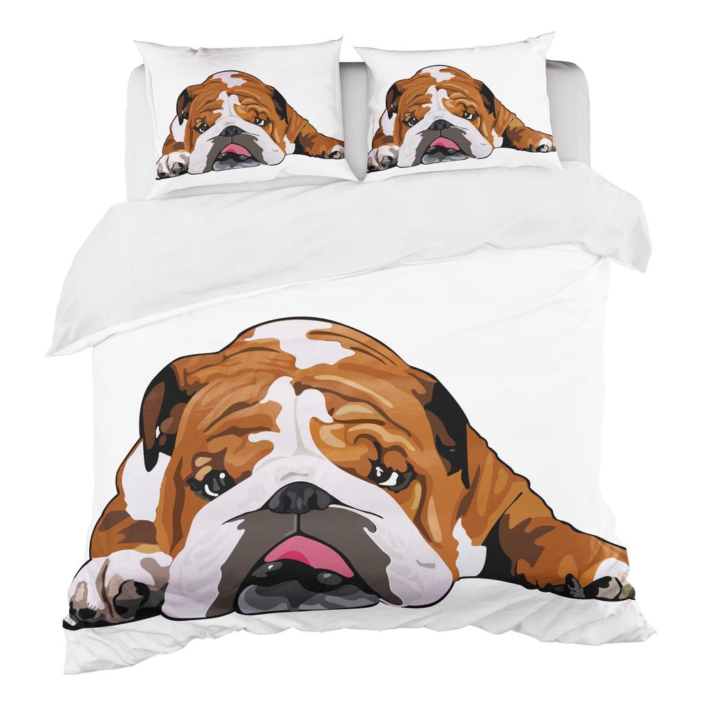 Luxuriöses 3D-Bettwäscheset Europa Queen King Double Bettbezug-Set Bettwäsche Bequeme Decke/Bettbezug Bettset Tier Liegen