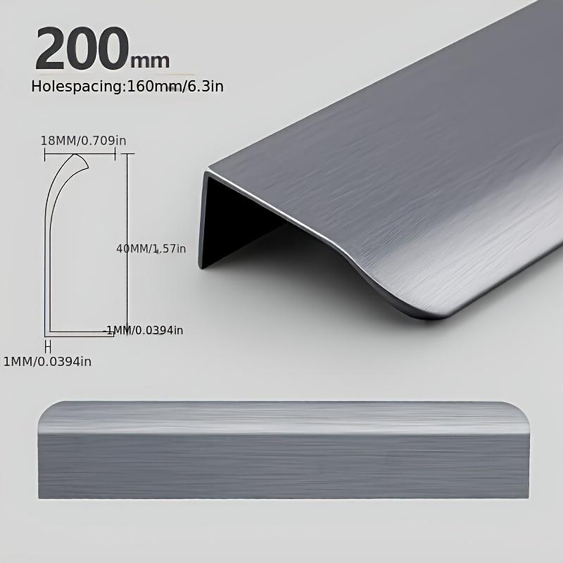 Mânere Ascunse pentru Mobilă Auriu Negru Alb Mânere pentru Dulap de Bucătărie Fără Găuri Mânere pentru Dulapuri și Sertare Mâner Arc pentru Dulap Mâner pentru Mobilă de Ușă