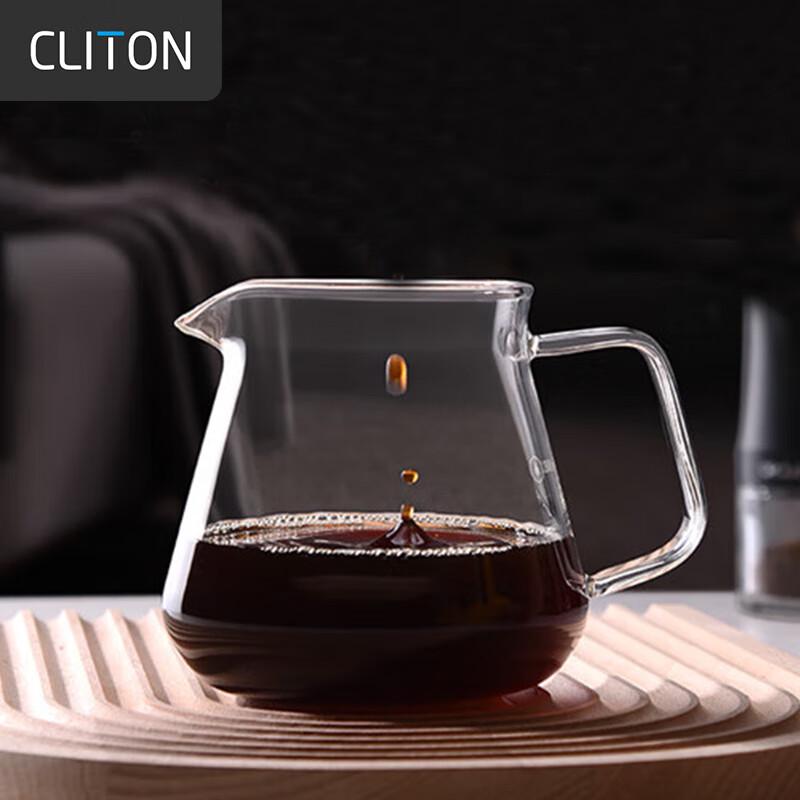 CLITON Heat-Resistant Glass Coffee Sharing Pots