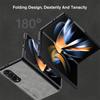 For Samsung Galaxy Zfold4 Zfold6 Zfold Z Fold 5 4 3 Fold5 Fold4 Fold3 5G Silicone Shockproof Bumper Sheepskin Leather Case