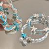 Ocean Starfish Shell Beaded Bracelet Boho Beach Bracelets For Women Summer Vacation Jewelry