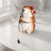 Funny Hedgehog Fishing Ornament Cute Hedgehog Statue Creative Mini Hedgehog Figurine  Aquarium