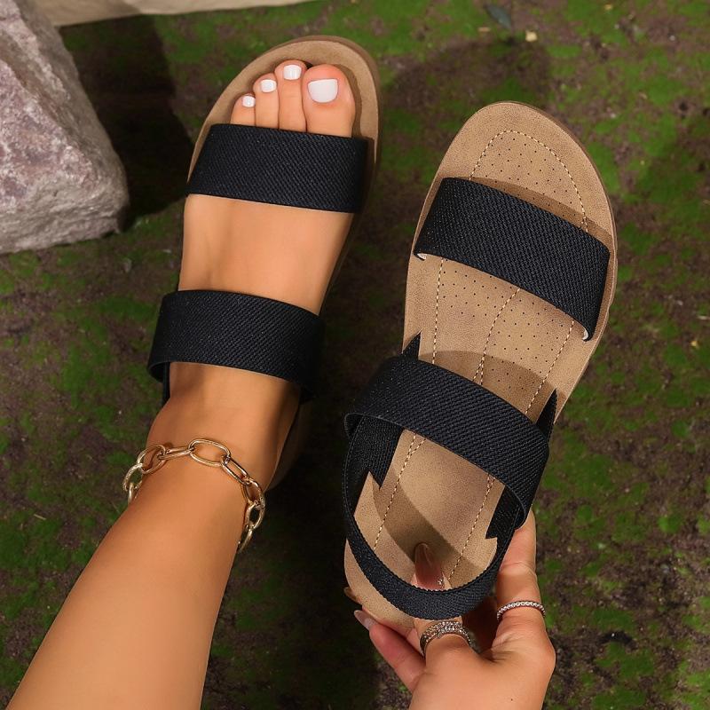 Large size lightweight and comfortable soft-soled sports sandals women's casual wear-resistant and non-slip flat sandals