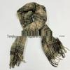 Korean Style Plaid Tassel Scarf – Winter Student Shawl & Warm Bib