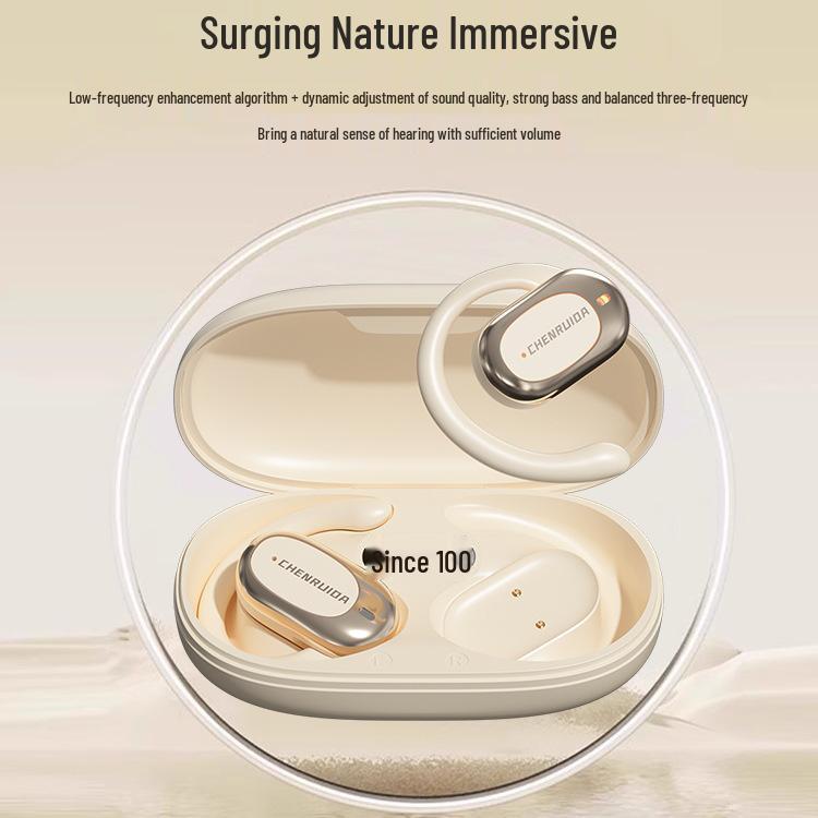 2024 Open-Ear Wireless Bluetooth Ear-Hook Headphones with Noise Cancelling & Long Battery Life