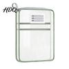 Portable Storage Pouches Transparent Nylon Document Bag Lightweight Mesh File Organizer with Zipper School Stationery Organizers And Strap,