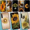 Beautiful Yellow Sunflower Case For Realme C67 C61 C53 C55 C75 C51 C21Y C25S GT 6 6T 5 GT7 Pro 10 11 12 13 14 Pro Plus
