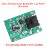 2Pcs 1.2V Solar Lamp String Controller Module with 8 Kinds Light Mode and Switch Mini Size Solar Lamp Controller Module