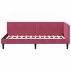 Corner Bed Frame with Headboard Burgundy 80 Cm X 200 Cm Velvet